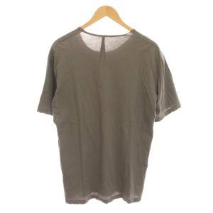 KAZUYUKI KUMAGAI ATTACHMENT 40/1フレスカ天竺ドレープTシャツ カットソー 1 グレー 無地 半袖 KJ91-060 /YM
