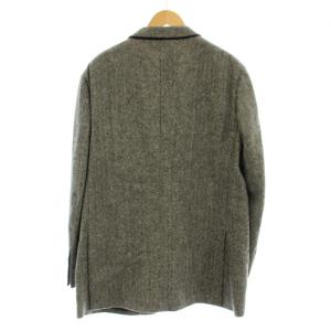 UNITED ARROWS MOON生地 ウール テーラードジャケット ヘリンボーン ブレザー L相当 グレー 1126-259-2613