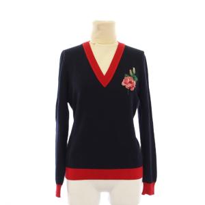 タートルネックニット セーター S ネイビー 445770