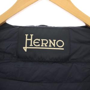 HERNO ダウンジャケット ナイロン 44 ネイビー