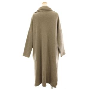 23区 コーディガン カーディガン 38 ベージュ ショールカラー 長袖 ロング ウール混 カシミヤ混 /HN