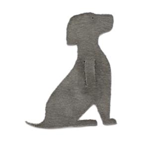 HERMES プティアッシュ Petit h チャーム レザー 犬モチーフ h刻印 黒 ブラック /YT OH