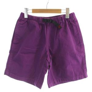 パンツ M 紫 パープル 無地 ウェビングベルト付き ウエストゴム /AP
