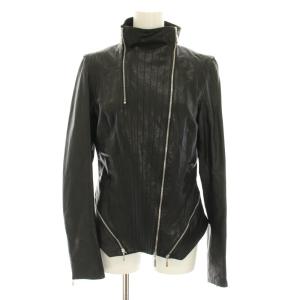 レザージャケット 革ジャン アウター ラムレザー 36 黒 ブラック 5009609 /YT
