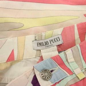 Emilio Pucci パンツ ストレート 総柄 36 マルチカラー /YM