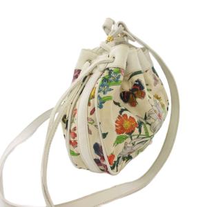 GUCCI オールド フローラ ショルダーバッグ ホワイト 007/256/0065 /KH OH