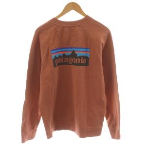 Patagonia ロゴ オーガニック クルー スウェットシャツ トレーナー M ピンク 39603FA20 /AN68