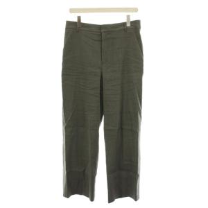 24SS リネンレーヨンストレッチ ワイド パンツ 44 カーキ PRWWCM0405 /YM