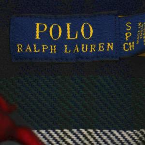 POLO RALPH LAUREN ネルシャツ 長袖 チェック柄 S 赤 レッド /G