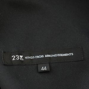 23区 23AW ノースリーブ 千鳥格子 ワンピース ロング 44 黒 ベージュ OPWWSA0305 /G