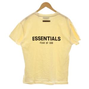 Tシャツ カットソー XS ベージュ ロゴプリント 半袖 クルーネック /LP