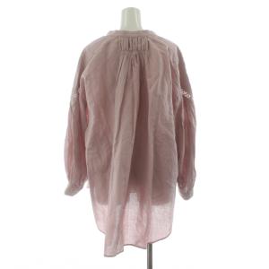 NE QUITTEZ PAS! COTTON LINEN LACE BLOUSE コットンリネンレースブラウス プルオーバー 長袖 麻混