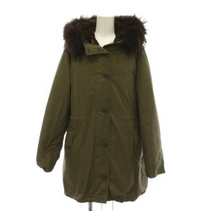 モッズコート ダウンライナー付き ラクーンファー アウター 44 カーキ CCMWWCW0402 /YM