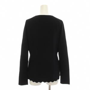theory luxe 25SS CHIARO SALLY ペプラムニット セーター 38 紺 ネイビー 長袖 03-5101737-050-038