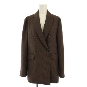 24AW ライクストレッチジャケット 千鳥格子 36 ブラウン 24010400908030 /BM