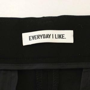 EVERYDAY I LIKE 23SS Cropped クロップド パンツ スラックス 38 黒 ブラック 23030500802010