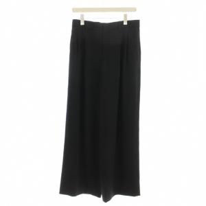 24SS シルキードレープ2タックワイドパンツ パンツ スラックス 40 黒 ブラック 24030200806020