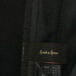 Spick&Span 24SS シルキードレープ2タックワイドパンツ パンツ スラックス 40 黒 ブラック 24030200806020