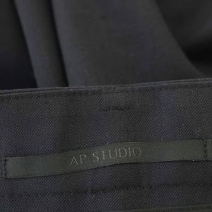 AP STUDIO ワイドパンツ スラックス パンツ 38 黒 ブラック 21-030-586-2010 /G