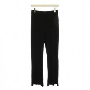 Diner B RIB パンツ リブニット 38 黒 ブラック 無地 21030500404010 /YM