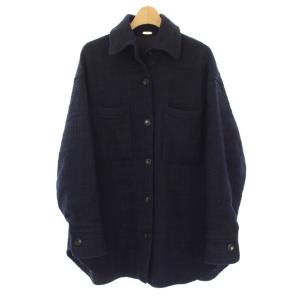 TWEED シャツジャケット ツイード 紺 21010500403010 /KH