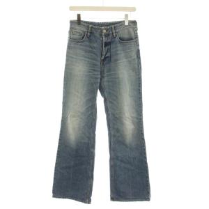 SEVEN Flare デニム パンツ ジーンズ フレア 38 青 ブルー ウォッシュ加工 ブーツカット