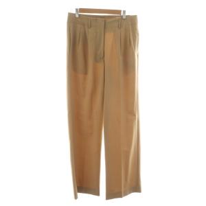 エルネ erne 23SS 2タックスラックスパンツ ウール混 ベージュ ワイド /RR