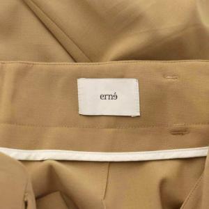 L'Appartement エルネ erne 23SS 2タックスラックスパンツ ウール混 ベージュ ワイド /RR