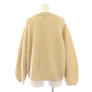 Spick&Span 25AW モヘヤミックスケーブルプルオーバー ニット セーター 長袖 F ベージュ 25080200610040
