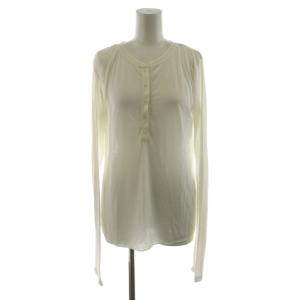 25SS メロータッチヘンリーネックTシャツ カットソー 長袖 F 白 ホワイト 25070586219010