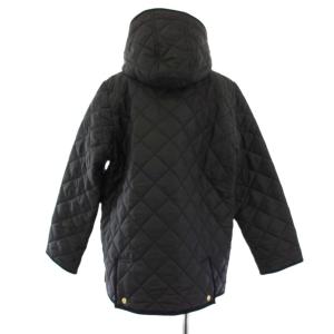 Traditional Weatherwear キルティングジャケット 中綿 アウター ショート丈 フード ワンカラー 38 黒 ブラック /BB