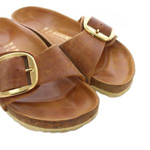 BIRKENSTOCK マドリッド ビッグバックル Madrid Big Buckle サンダル 38 茶 /TK