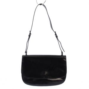 ワンショルダーバッグ エナメル ブラック