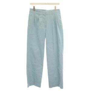 エルネ ERNE 23SS WIDE PANTS ワイドパンツ 38 水色 ライトブルー 無地 23030570006310