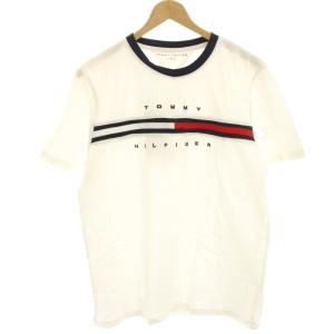 タグ付き Tシャツ カットソー 半袖 ロゴ刺繍 S 白 ホワイト /HN