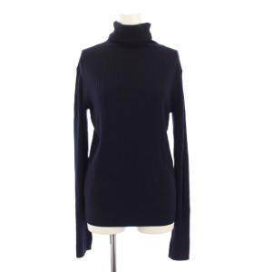 23AW Basic Rib ベーシックリブニット セーター 長袖 タートルネック 紺 23080500807030