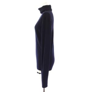 EVERYDAY I LIKE 23AW Basic Rib ベーシックリブニット セーター 長袖 タートルネック 紺 23080500807030
