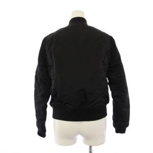 HYSTERIC GLAMOUR 中綿ジャケット ブルゾン ジップアップ F 黒 0123AB04 /KH