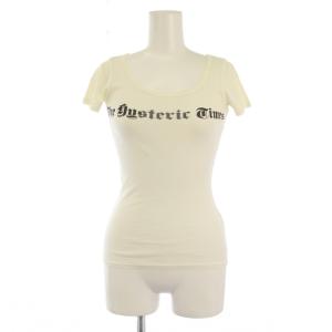 Tシャツ カットソー 半袖 クルーネック ロゴ F 白 /BM