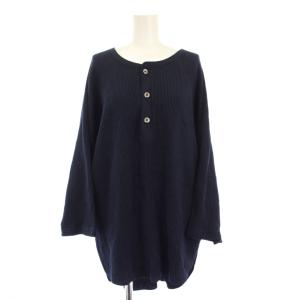 L'appartement別注 20AW Thermal relax T サーマルカットソー 長袖 紺