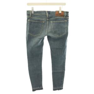 HYSTERIC GLAMOUR デニムパンツ ジーンズ スキニー ジップフライ ローライズ スタッズ ダメージ加工 カットオフ S インディゴ