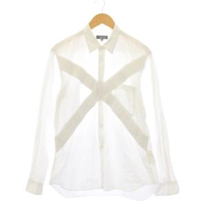 AD2016 カジュアルシャツ 長袖 M 白 PS-B024 /KH