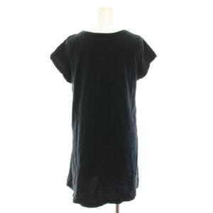 HYSTERIC GLAMOUR チュニック Tシャツ ラウンドネック 半袖 ヒスベア ファックベア プリント FREE 黒 ブラック 2CT-2090