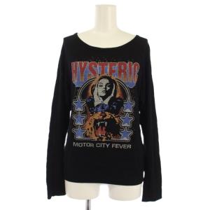 カットソー 長袖 プリント F 黒 0143CL14 /BM