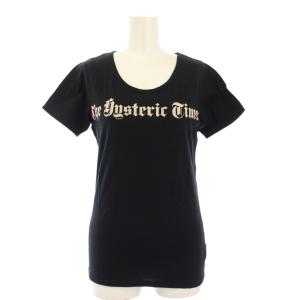 Tシャツ カットソー 半袖 プリント F 黒 2CT-1480 /KH