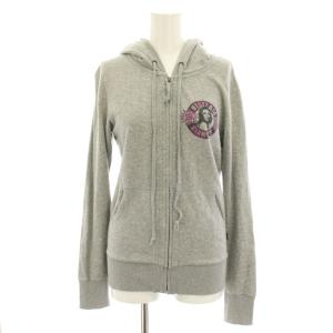 ジップアップパーカー 長袖 ロゴ ヒスガール プリント FREE グレー 0152CF04 /YT