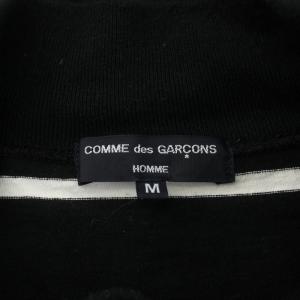COMME des GARCONS HOMME AD2024 Tシャツ カットソー 長袖 ボーダー柄 M 黒 ブラック 白 ホワイト HN-T003 /AN35