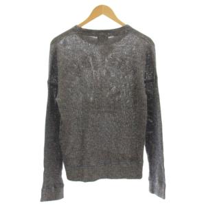HYSTERIC GLAMOUR リネン混 ニット 長袖 カットソー F ネイビー 紺 0152CS02 /G
