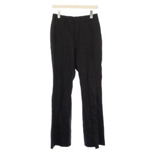 24SS narrow ワイドパンツ スラックス リネン 36 黒 24030500707010 /KH