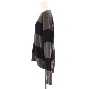 Deuxieme Classe ラガーシャツニット セーター 長袖 スキッパー ウール ボーダー柄 F マルチカラー 23080500706030